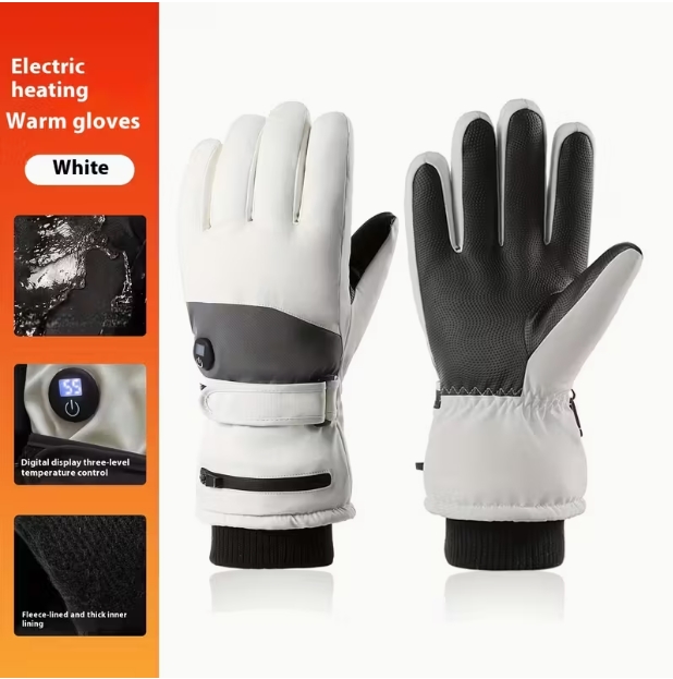 Heated Gloves Electric - قفازات شتوية للرجال مزودة بتدفئة كهربائية،