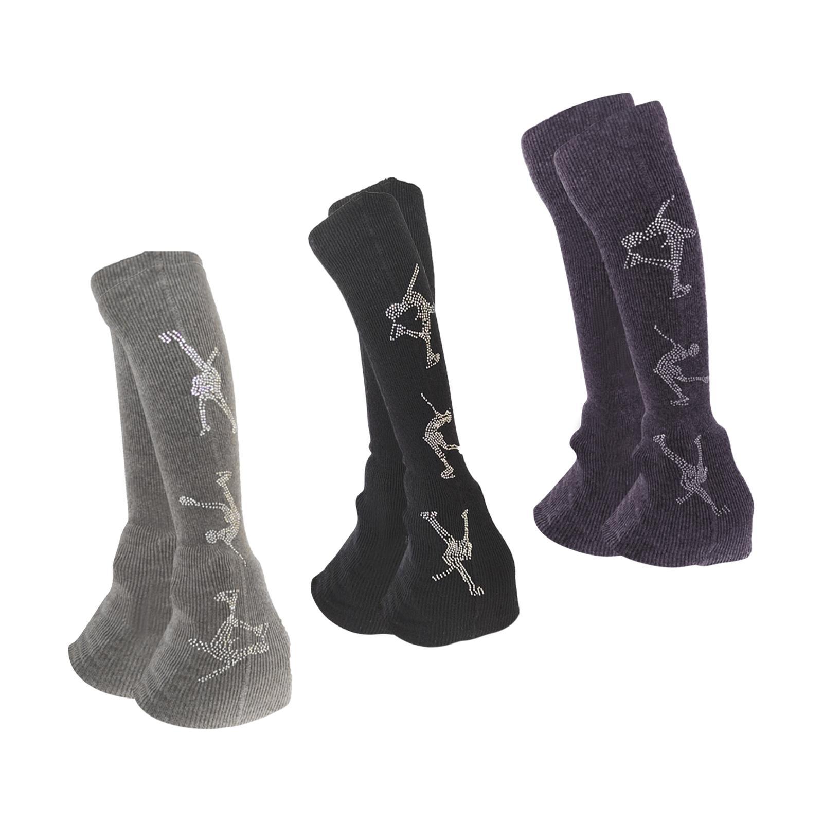 Winter Clothing Leg Warmers - قطعتان من أغطية الساق للتزلج الفني،