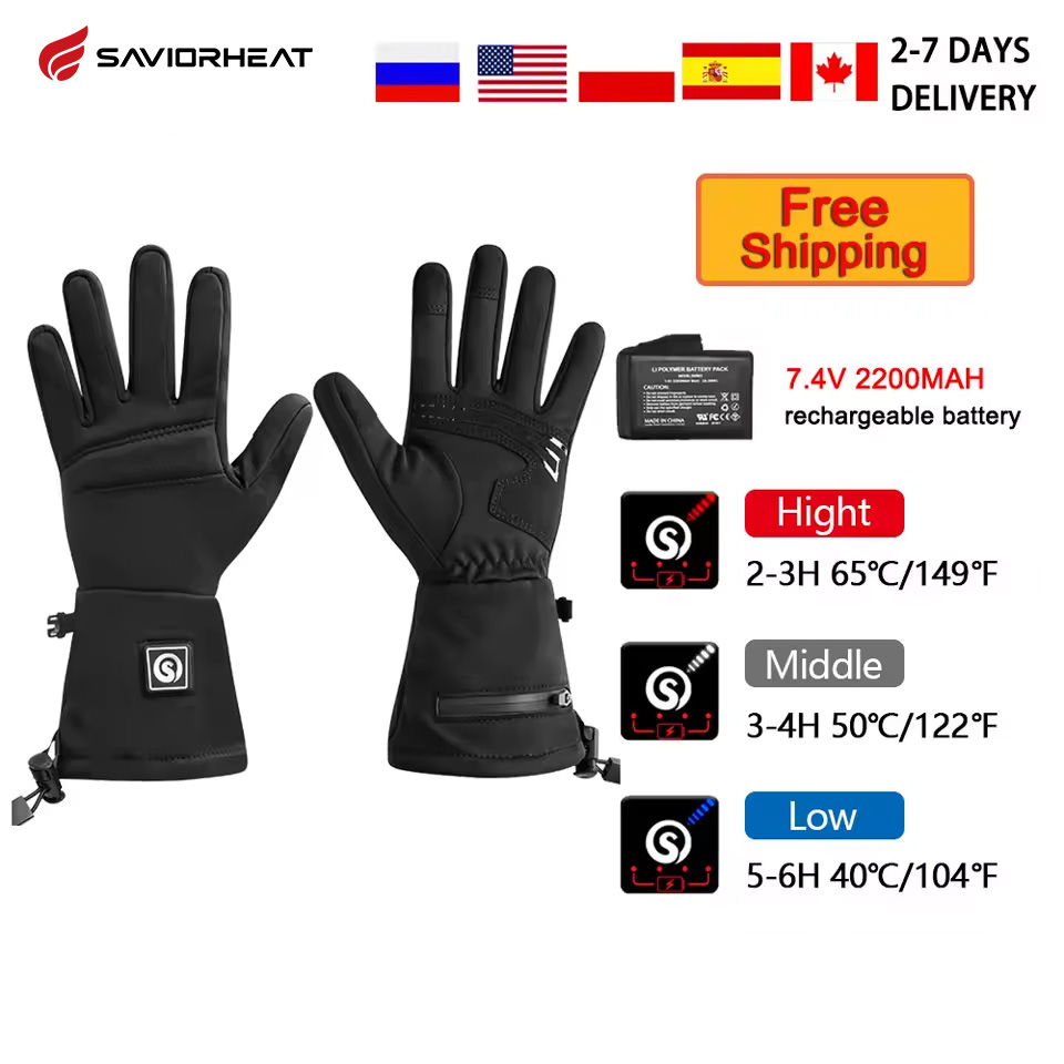 Heated Gloves Electric - سنو دير S18 الشتاء قفازات ساخنة