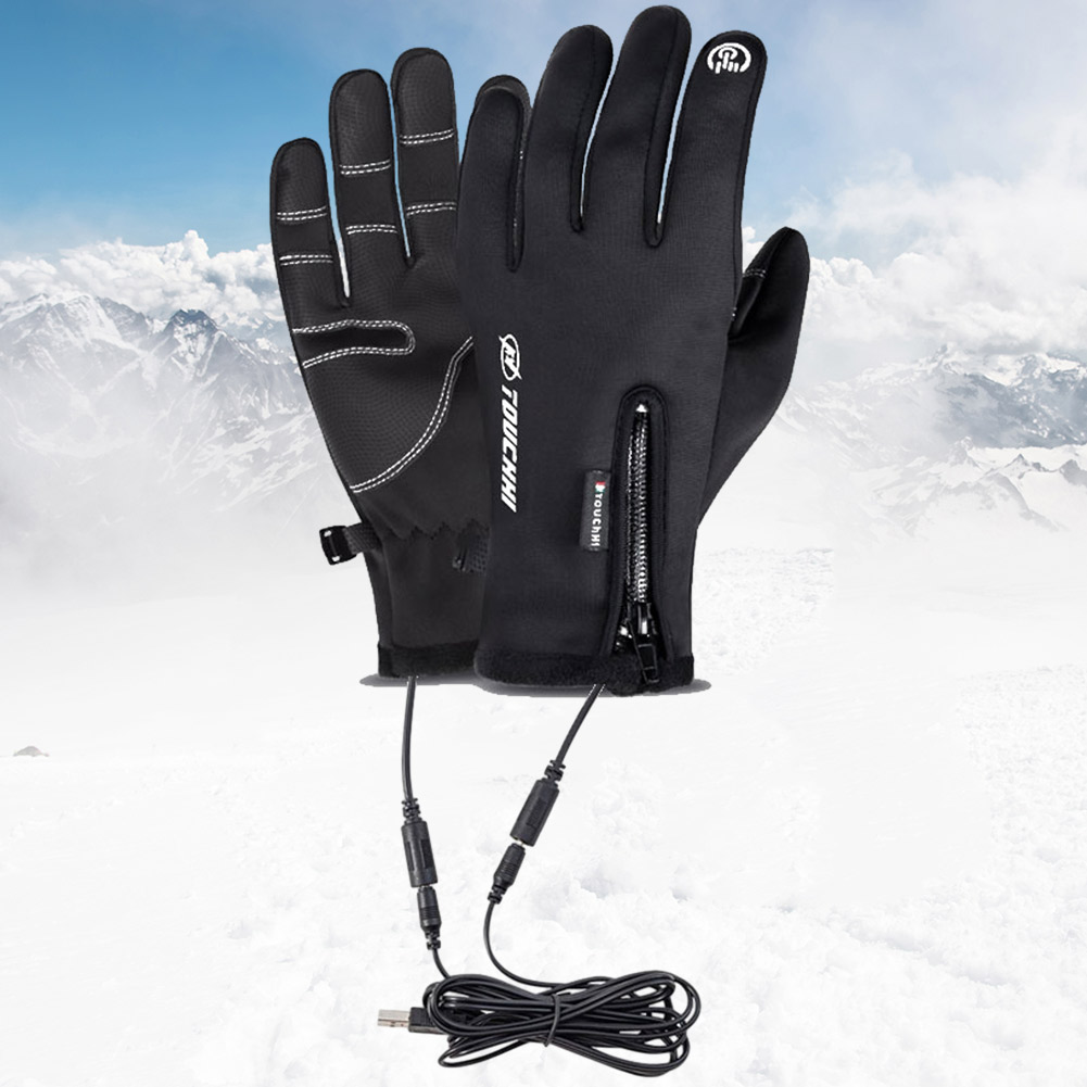 Heated Gloves Electric - قفازات كهربائية ساخنة مع شاشة تعمل
