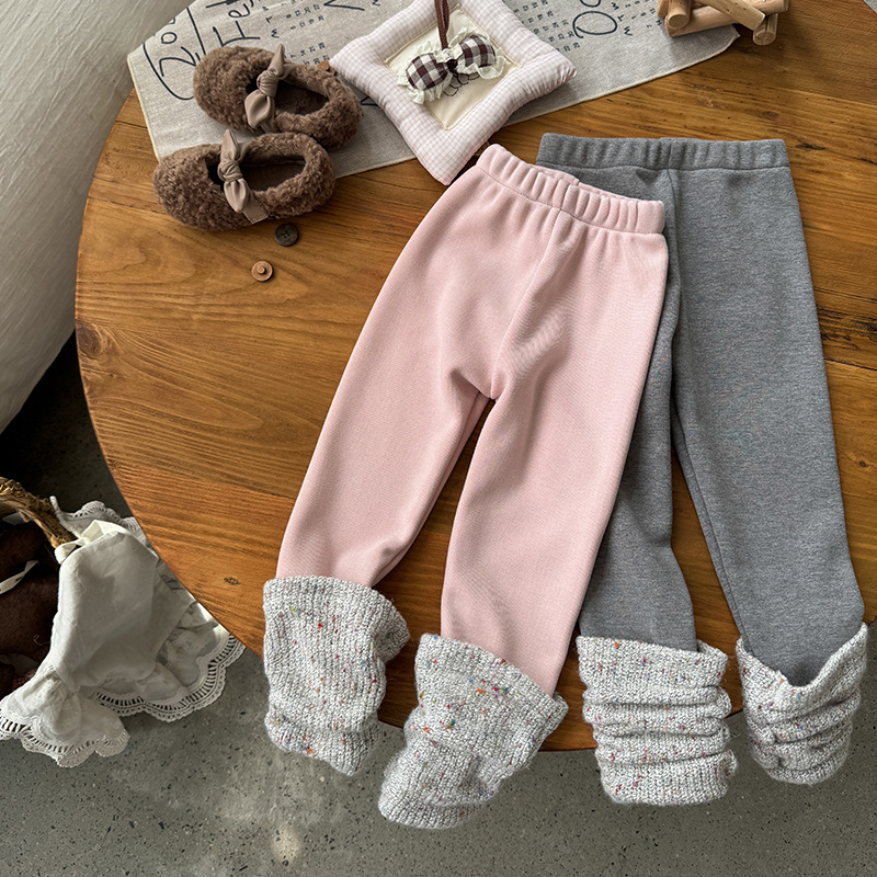 Winter Clothing Toddler Girl - طفل الفتيات طماق الاطفال السراويل الوردي
