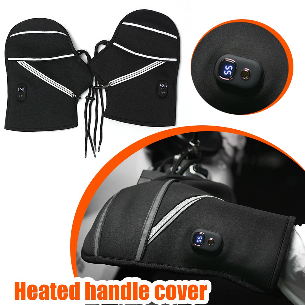 Heated Gloves Electric - يغطي مقود الدراجة النارية قفازات إلكترونية