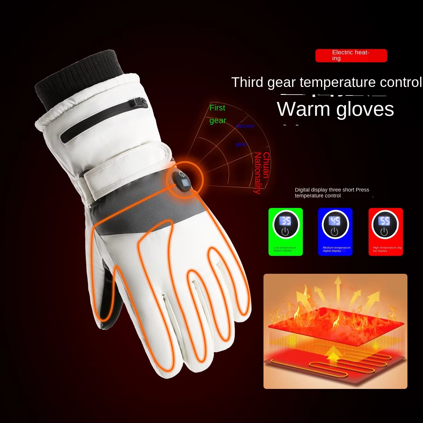قفازات شتوية للرجال مزودة بتدف - مراجعة Heated Gloves Electric وسعره