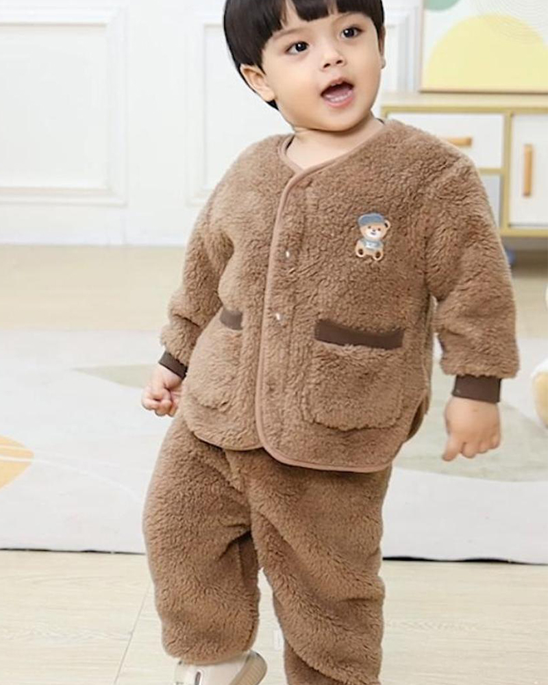 الأطفال الفانيلا مجموعة الخريف - مراجعة Winter Clothing For 1 Year Old Girl وسعره