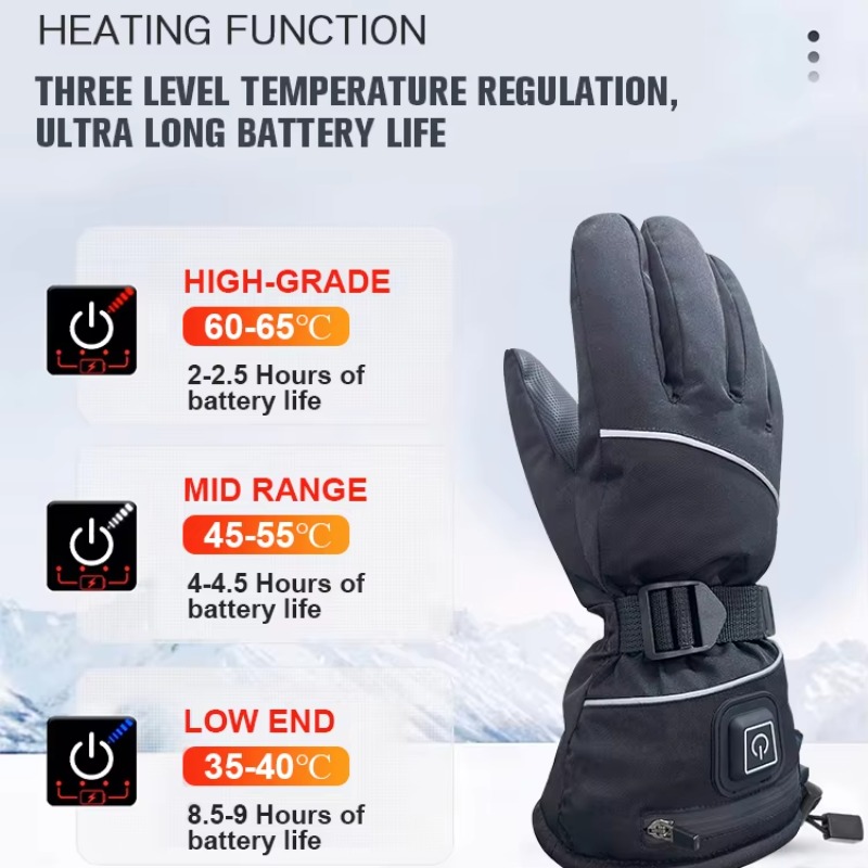على الجليد لمس الحرارة شتاء دا - مراجعة Heated Gloves Electric وسعره