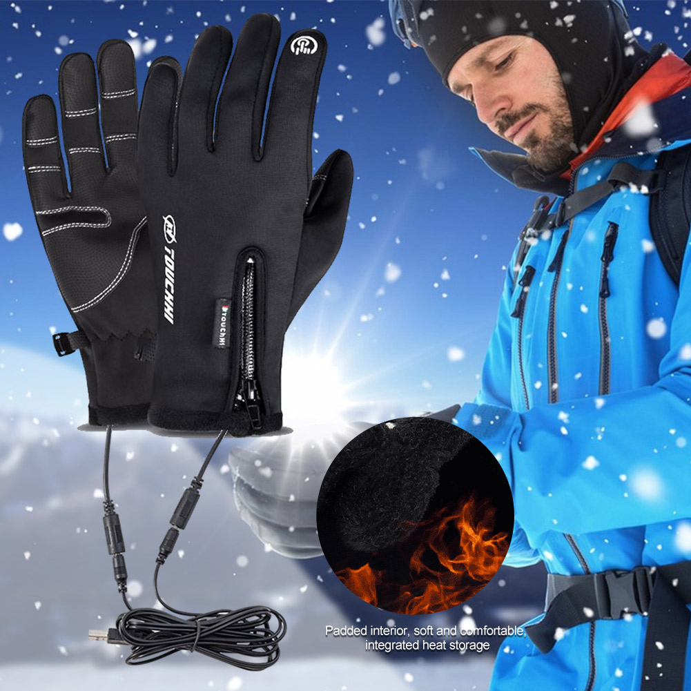USB قفازات شاشة لمس شتاء دافئ  - مراجعة Heated Gloves Electric وسعره