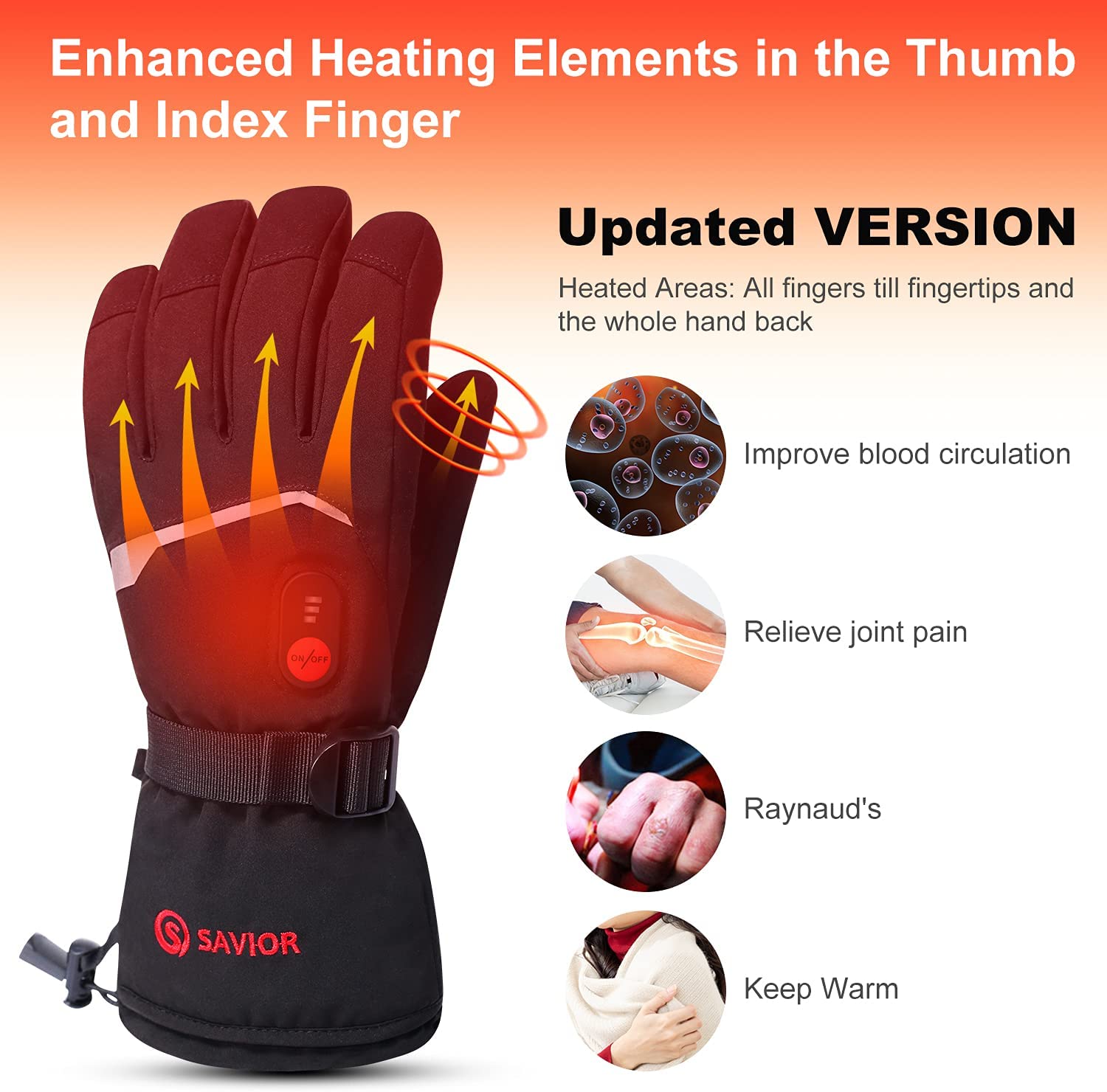 قفازات تزلج حرارية لأيل الثلج  - مراجعة Heated Gloves Electric وسعره