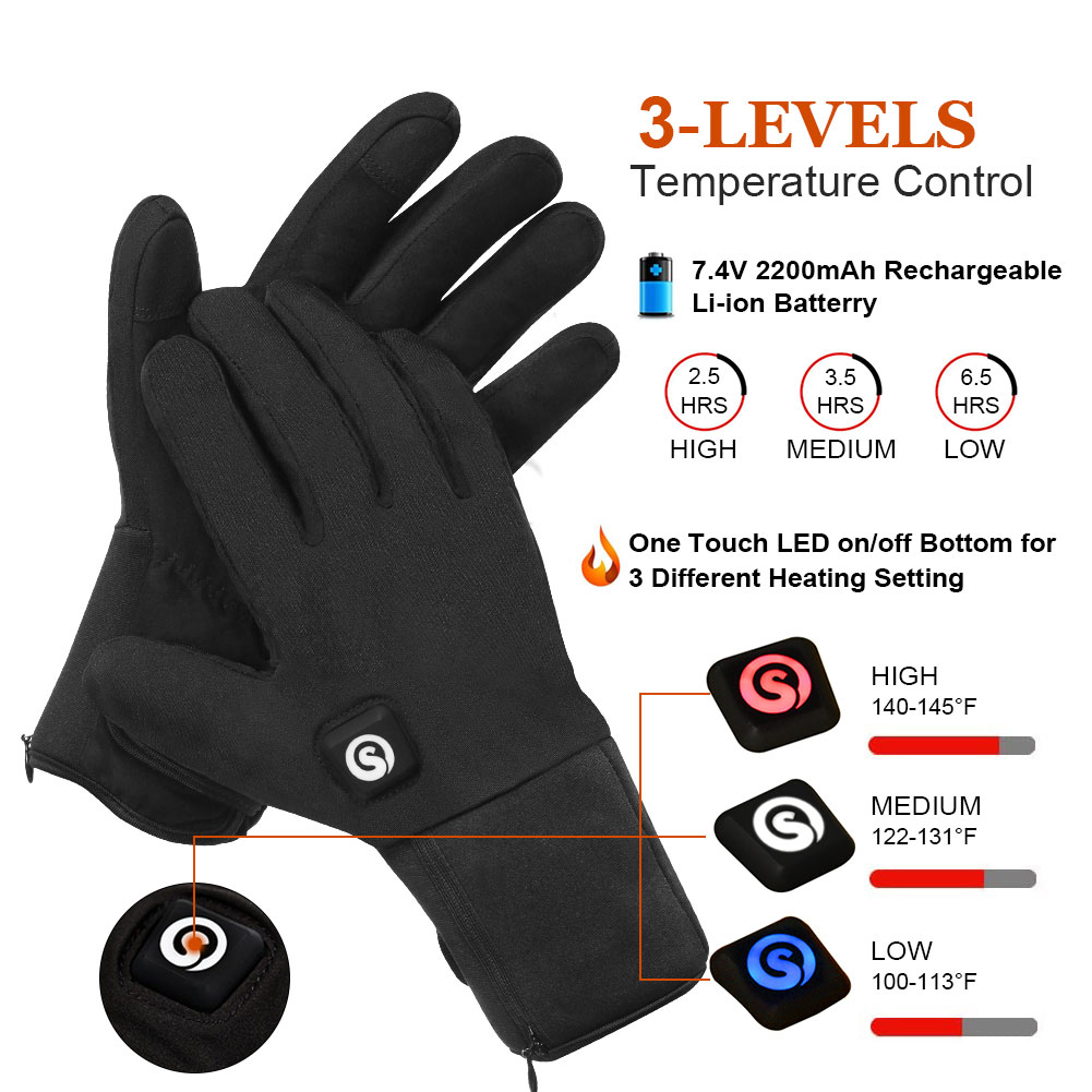 قفازات دراجة نارية كهربائية سا - مراجعة Heated Gloves Electric وسعره