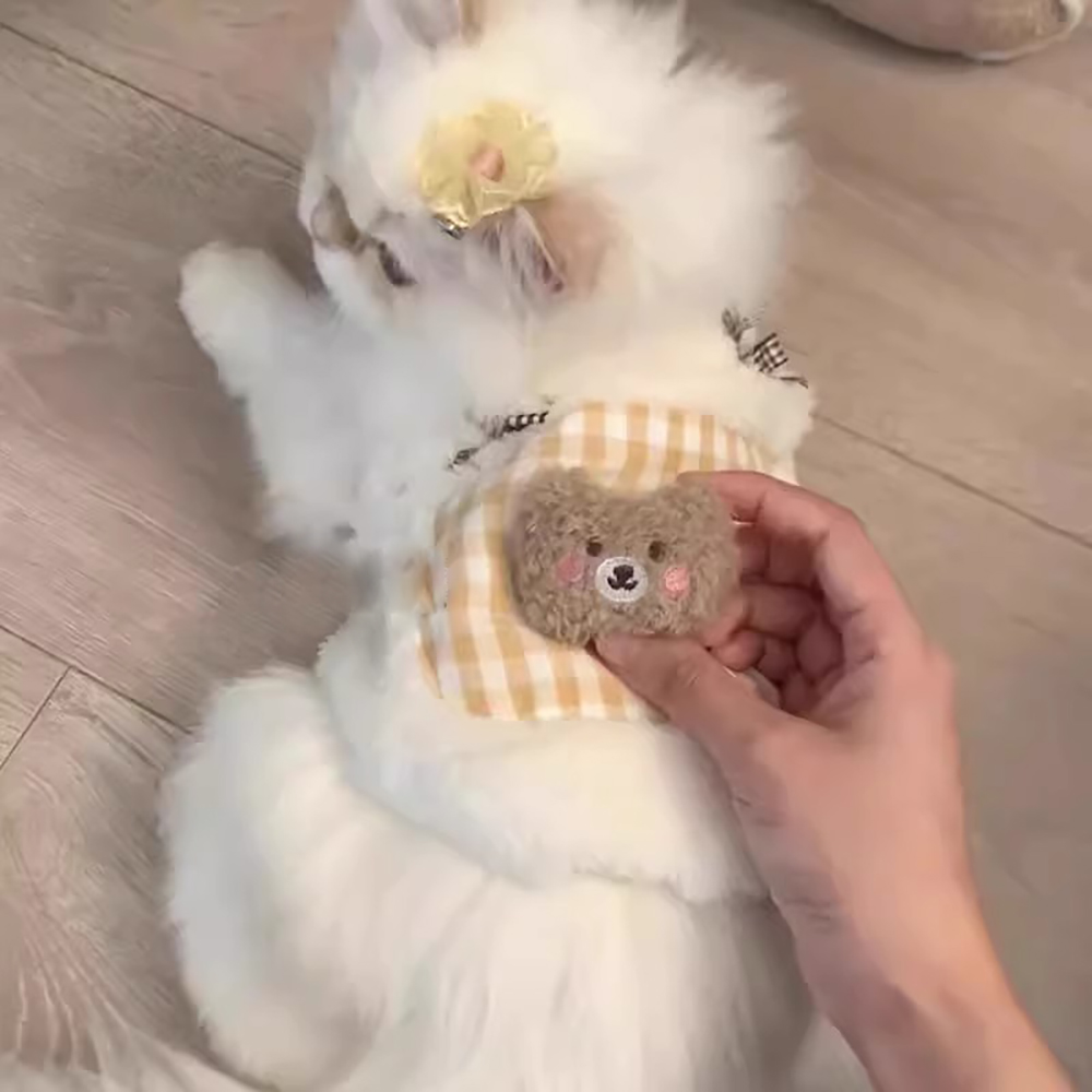 سترة قطط لطيفة من الفرو الناعم - مراجعة Winter Clothing For Dogs وسعره