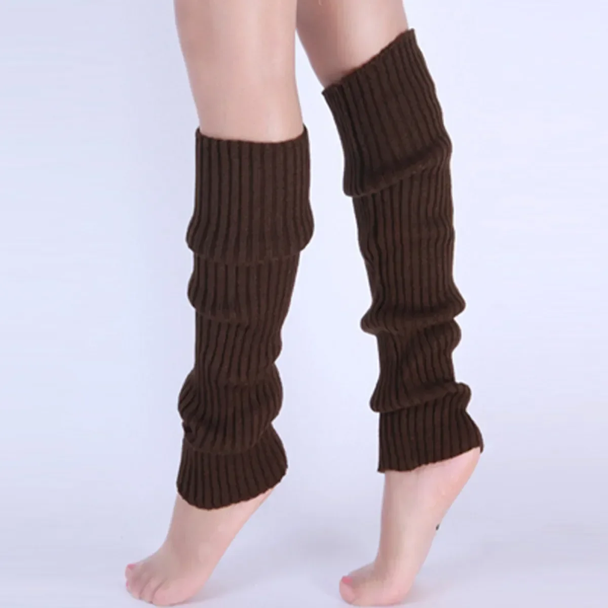 جوارب دافئة محبوكة للنساء تصل  - مراجعة Winter Clothing Leg Warmers وسعره