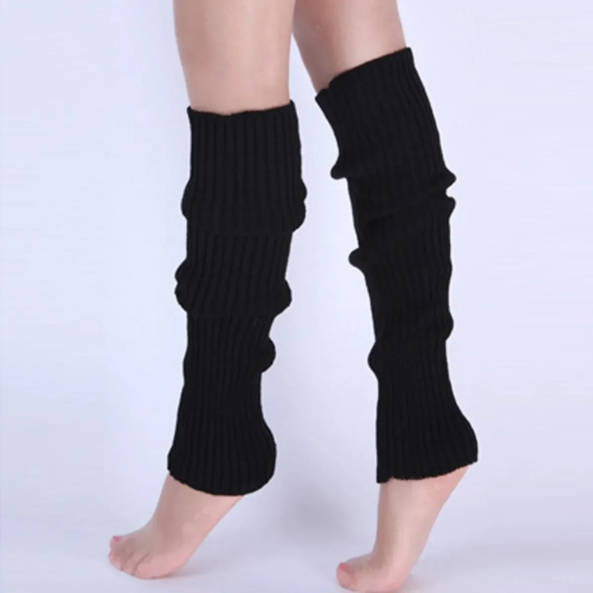 جوارب دافئة محبوكة للنساء تصل  - مراجعة Winter Clothing Leg Warmers وسعره