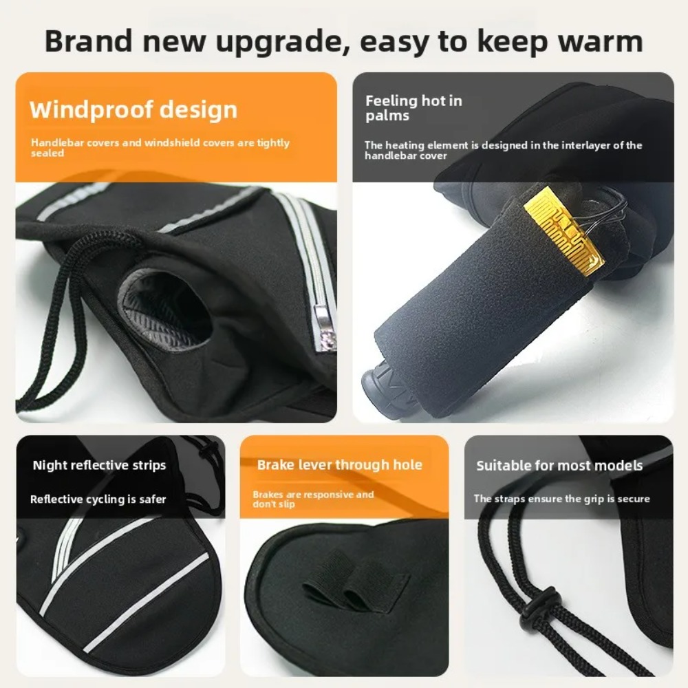 يغطي مقود الدراجة النارية قفاز - مراجعة Heated Gloves Electric وسعره