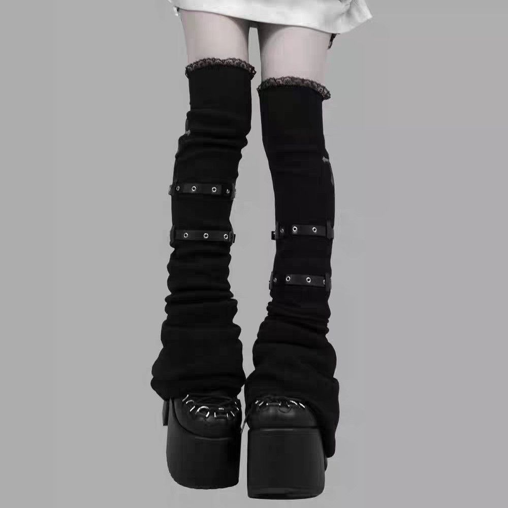 جوارب نسائية على طراز Y2K Spic - مراجعة Winter Clothing Leg Warmers وسعره