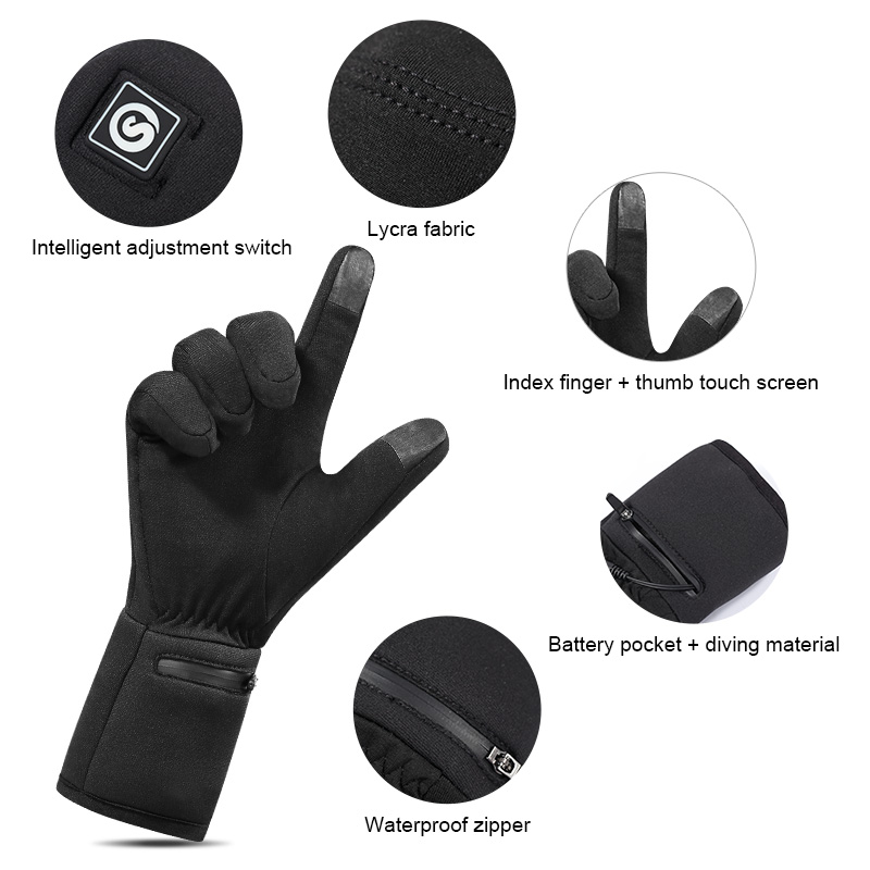 قابلة للشحن بطانة كهربائية قفا - مراجعة Heated Gloves Electric وسعره