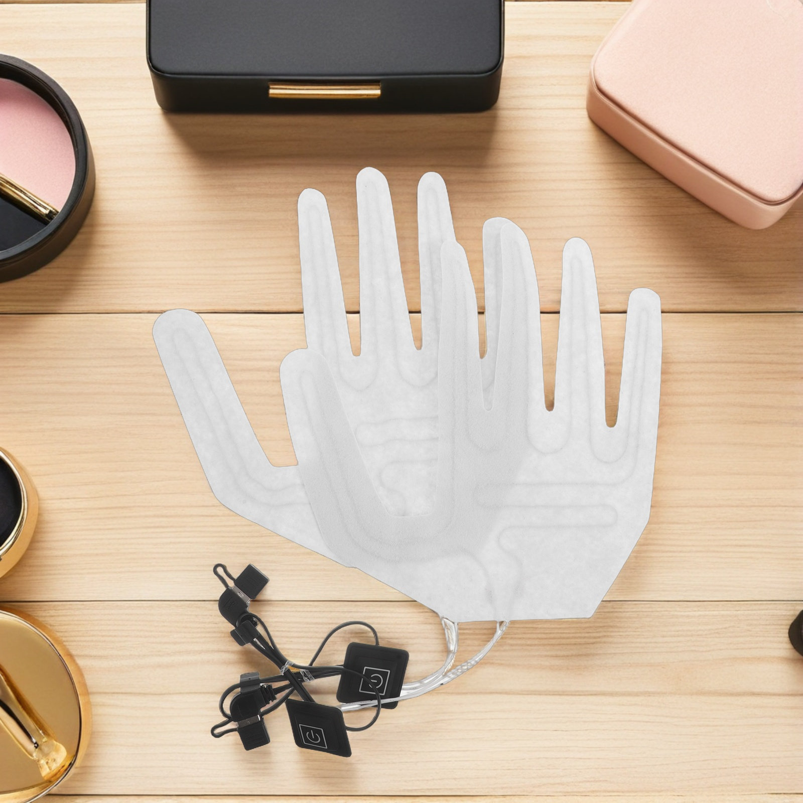 قطعتان من صفائح التدفئة الكهرب - مراجعة Heated Gloves Electric وسعره